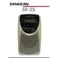SANGEAN SR-25 Manual de Usuario